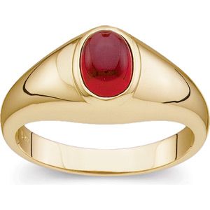 Genuine Mozambique Garnet Cabochon Ring