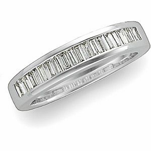 3/4 ct tw Baguette Diamond Anniversary Band