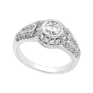 Semi-mount Engagement Ring
