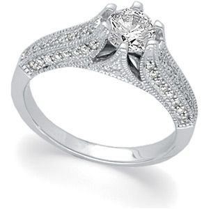 Semi-mount Engagement Ring