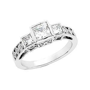 Semi-mount Engagement Ring