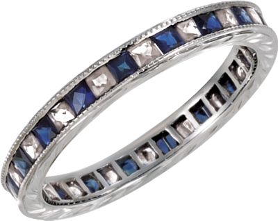 Hand Engraved Eternity Band