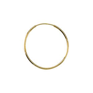 1mm Wide Endless Wire Hoop Earring