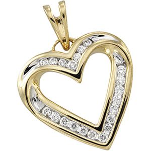 1/4 ct tw Diamond Heart Pendant