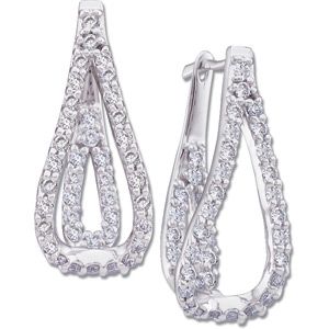 1 ct tw Diamond Earring