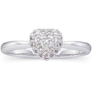 1/5 ct tw Diamond Heart Ring