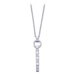 .05 ct tw Vertical Diamond Necklace