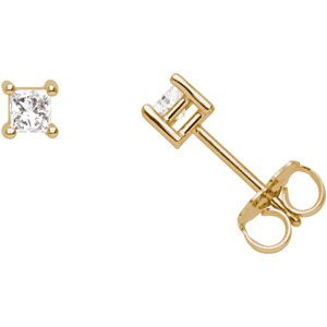 1/4 ct tw - 1/3 ct tw Princess-Cut I<sub>1</sub> Diamond Stud Earrings