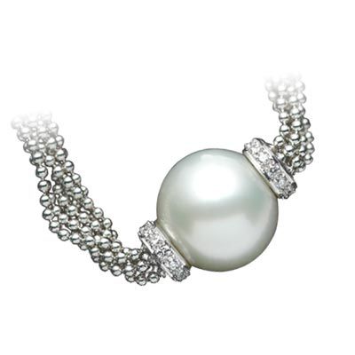 South Sea Cultured Pearl & Diamond Necklace
