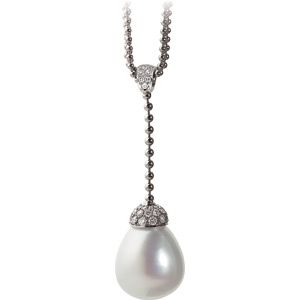  South Sea Cultured Pearl & Diamond Necklace