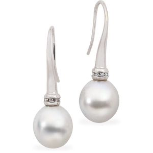 South Sea Cultured Pearl & Diamond Earrings