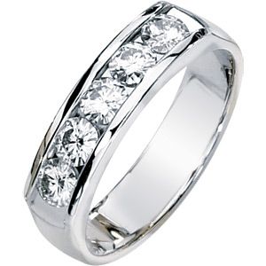 Created Moissanite Gents Band