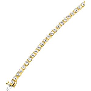 Created Moissanite Line Bracelet