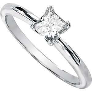 Created Moissanite Solitaire