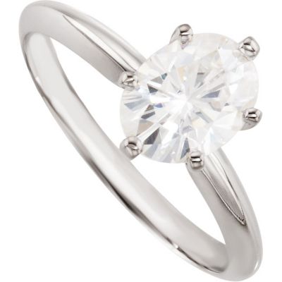 Created Moissanite Ring
