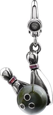Enamel Bowling Ball & Pins Charm