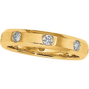 1/2 ct tw Diamond Duo Band