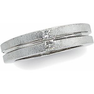 1/5 ct tw Diamond Duo Band