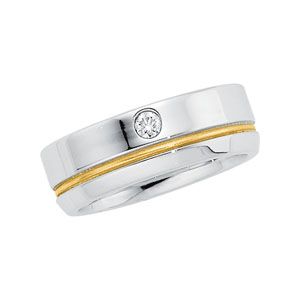 .07 ct tw Diamond Duo Band