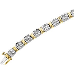 4 ct tw Invisible-Set Diamond Bracelet