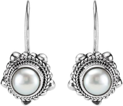 Mabé Cultured Pearl Earrings