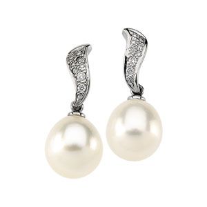 Drop Earring Mounting for Pearl  Center