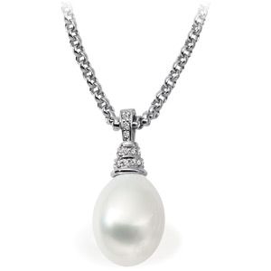 South Sea Cultured Pearl & Diamond Pendant