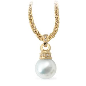 South Sea Cultured Pearl & Diamond Pendant