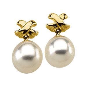 Drop Earring Mounting for Pearl  Center