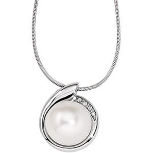  Paspaley Cultured Pearl & Diamond Necklace