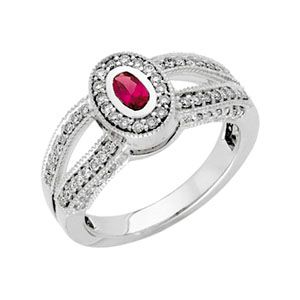 Semi-mount Engagement Ring