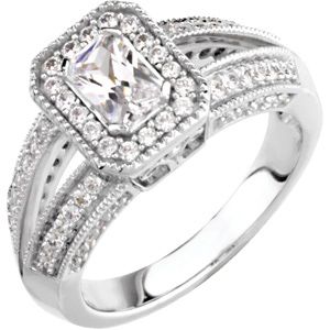Semi-mount Engagement Ring