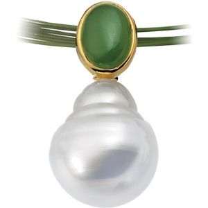 Genuine Jade Semi-mount Pendant
