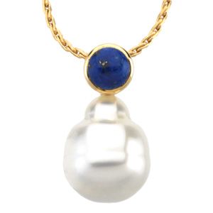 Genuine Lapis Semi-mount Pendant