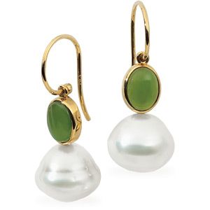 Genuine Jade Semi-mount Earrings