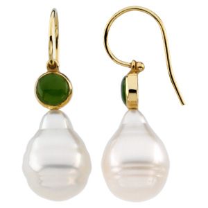 Genuine Jade Semi-mount Earrings