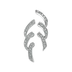 1/5 ct tw Spiral Diamond Earrings