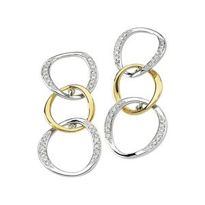 1/3 ct tw Two Tone Diamond Earring