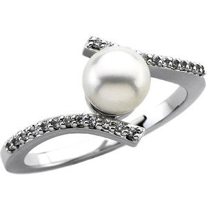 Micro Prong Set Bypass Ring Mounting for Pearl