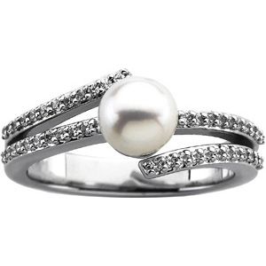 Micro Prong Set Ring Mounting for Pearl
