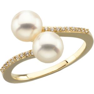 Ring Mounting for Pearl and Diamonds