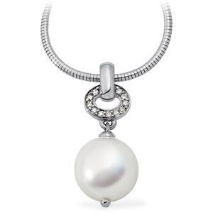 South Sea Cultured Pearl & Diamond Pendant