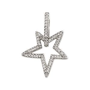 3/8 ct tw Star-Shape Diamond Pendant