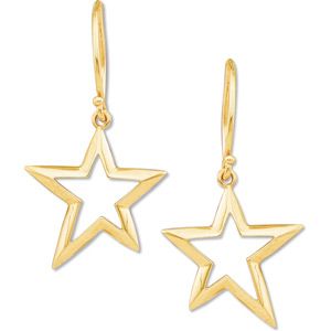 Gold Fashion Star Earring Dangle (ONLY)