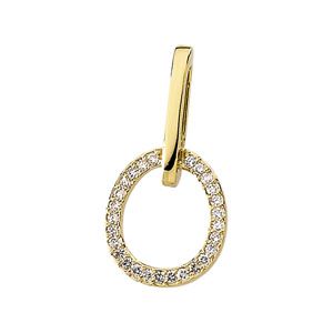 1/4 ct tw Oblong Diamond Pendant