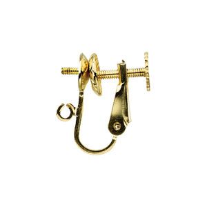 Hinged Screw Back with Post & Ring