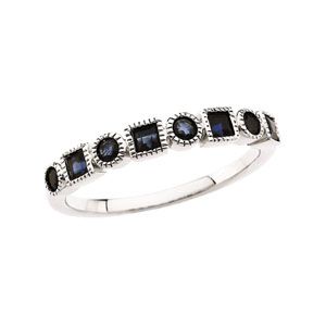 Genuine Sapphire Anniversary Band