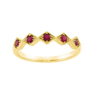 Genuine Ruby Anniversary Band