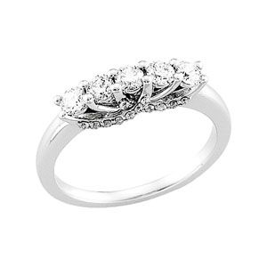 3/4 ct tw Diamond Anniversary Band