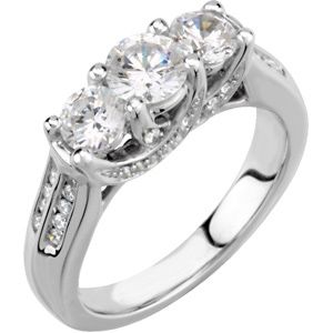 Semi-mount Engagement Ring
